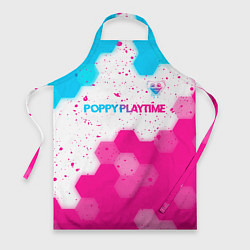 Фартук Poppy Playtime neon gradient style: символ сверху