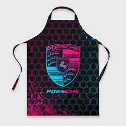 Фартук Porsche - neon gradient