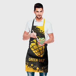 Фартук кулинарный Green Day - gold gradient, цвет: 3D-принт — фото 2