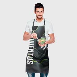 Фартук кулинарный Juventus dark green logo, цвет: 3D-принт — фото 2