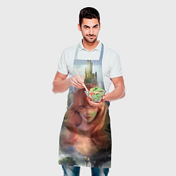 Фартук кулинарный Аниме девушка лиса, цвет: 3D-принт — фото 2