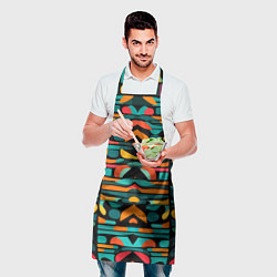 Фартук кулинарный Абстрактный красочный паттерн - мода, цвет: 3D-принт — фото 2