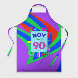 Фартук кулинарный Мальчик из 90-х, цвет: 3D-принт