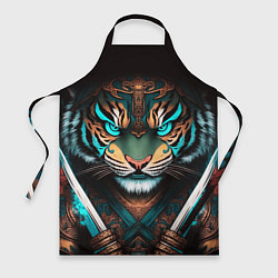 Фартук кулинарный Тигр самурай, цвет: 3D-принт