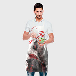Фартук кулинарный Девчонка в накладных наушниках, цвет: 3D-принт — фото 2