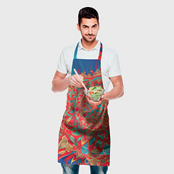 Фартук кулинарный Узор подсолнух, цвет: 3D-принт — фото 2