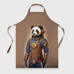 Фартук кулинарный Крутой панда в стиле стимпанк - нейросеть, цвет: 3D-принт