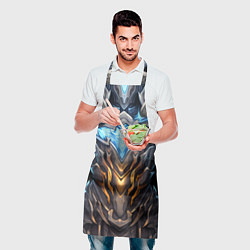Фартук кулинарный Магические латы рыцаря героя, цвет: 3D-принт — фото 2