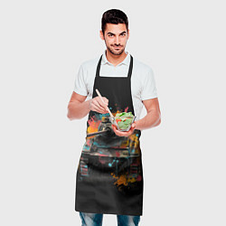 Фартук кулинарный Танк и краски, цвет: 3D-принт — фото 2