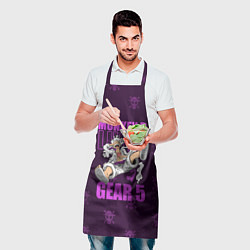 Фартук кулинарный Ван пис - Луффи фиолетовый, цвет: 3D-принт — фото 2