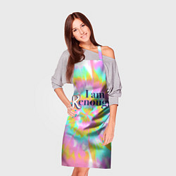 Фартук кулинарный I am Kenough - retro tie-dye, цвет: 3D-принт — фото 2