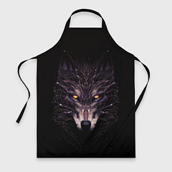 Фартук кулинарный Волк в кромешной темноте, цвет: 3D-принт