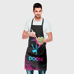 Фартук кулинарный Doom - neon gradient, цвет: 3D-принт — фото 2