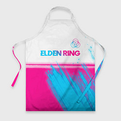 Фартук кулинарный Elden Ring neon gradient style: символ сверху, цвет: 3D-принт