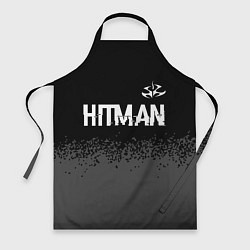 Фартук Hitman glitch на темном фоне: символ сверху