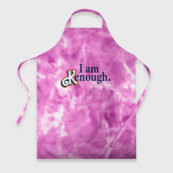 Фартук кулинарный I am kenough - розовый тай-дай, цвет: 3D-принт