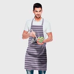 Фартук кулинарный Кен - темная полоска, цвет: 3D-принт — фото 2