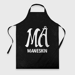 Фартук кулинарный Maneskin glitch на темном фоне, цвет: 3D-принт