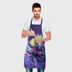 Фартук кулинарный Их виль нихт - мем с танцующим волком, цвет: 3D-принт — фото 2