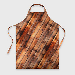 Фартук кулинарный Деревянная обшивка, цвет: 3D-принт