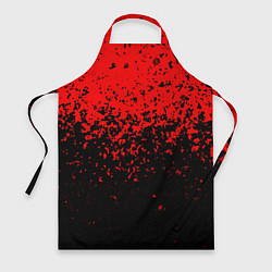Фартук кулинарный Красно-чёрный переход, цвет: 3D-принт