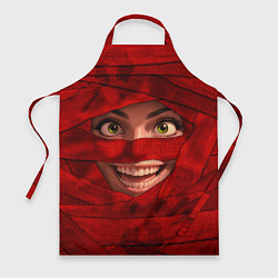 Фартук кулинарный Бандаж мумии красный, цвет: 3D-принт