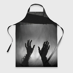 Фартук кулинарный Руки зомби в ночном тумане, цвет: 3D-принт
