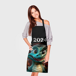 Фартук кулинарный Дракон символ года 2024, цвет: 3D-принт — фото 2