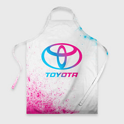 Фартук кулинарный Toyota neon gradient style, цвет: 3D-принт