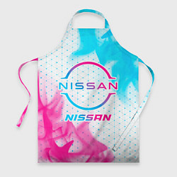 Фартук кулинарный Nissan neon gradient style, цвет: 3D-принт