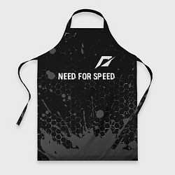 Фартук кулинарный Need for Speed glitch на темном фоне посередине, цвет: 3D-принт