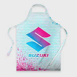 Фартук кулинарный Suzuki neon gradient style, цвет: 3D-принт