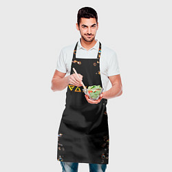 Фартук кулинарный Ведьмак из Ривии лого, цвет: 3D-принт — фото 2