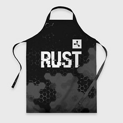 Фартук кулинарный Rust glitch на темном фоне посередине, цвет: 3D-принт