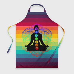Фартук кулинарный Символ кундалини йоги - чакры исцеления, цвет: 3D-принт