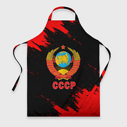 Фартук кулинарный СССР красные краски, цвет: 3D-принт