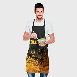 Фартук кулинарный Coldplay - gold gradient посередине, цвет: 3D-принт — фото 2