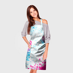 Фартук кулинарный Powerwolf neon gradient style вертикально, цвет: 3D-принт — фото 2