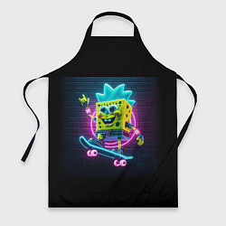 Фартук кулинарный Sponge Bob on a skateboard, цвет: 3D-принт