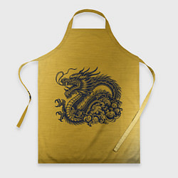 Фартук кулинарный Дракон на золоте, цвет: 3D-принт