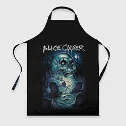 Фартук кулинарный Night skull Alice Cooper, цвет: 3D-принт