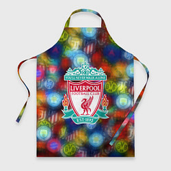 Фартук кулинарный Liverpool все logo неон, цвет: 3D-принт