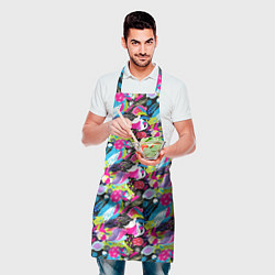 Фартук кулинарный Цветочный листопад, цвет: 3D-принт — фото 2