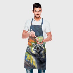 Фартук кулинарный Крик енота, цвет: 3D-принт — фото 2