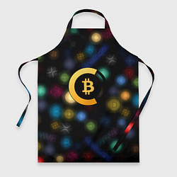 Фартук Bitcoin logo criptomoney