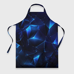 Фартук кулинарный Синяя геометрическая абстракция, цвет: 3D-принт
