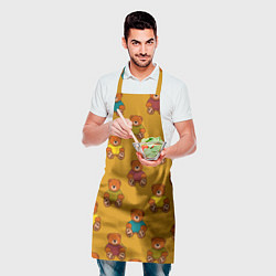 Фартук кулинарный Мишки в свитере, цвет: 3D-принт — фото 2