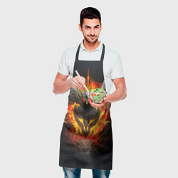 Фартук кулинарный Огненный символ орла, цвет: 3D-принт — фото 2