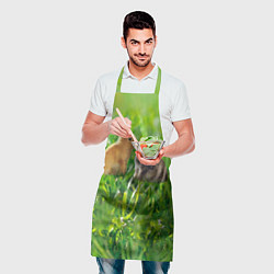 Фартук кулинарный Кролики в траве, цвет: 3D-принт — фото 2