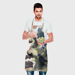 Фартук кулинарный Камуфляж милитари, цвет: 3D-принт — фото 2